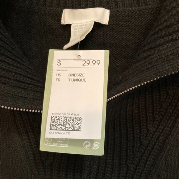 Black Open-Sided Vest With Zipper Neck - Picture 3 of 5